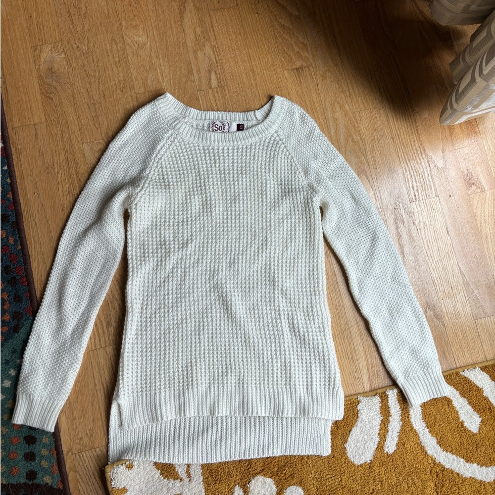 SO juniors knit sweater